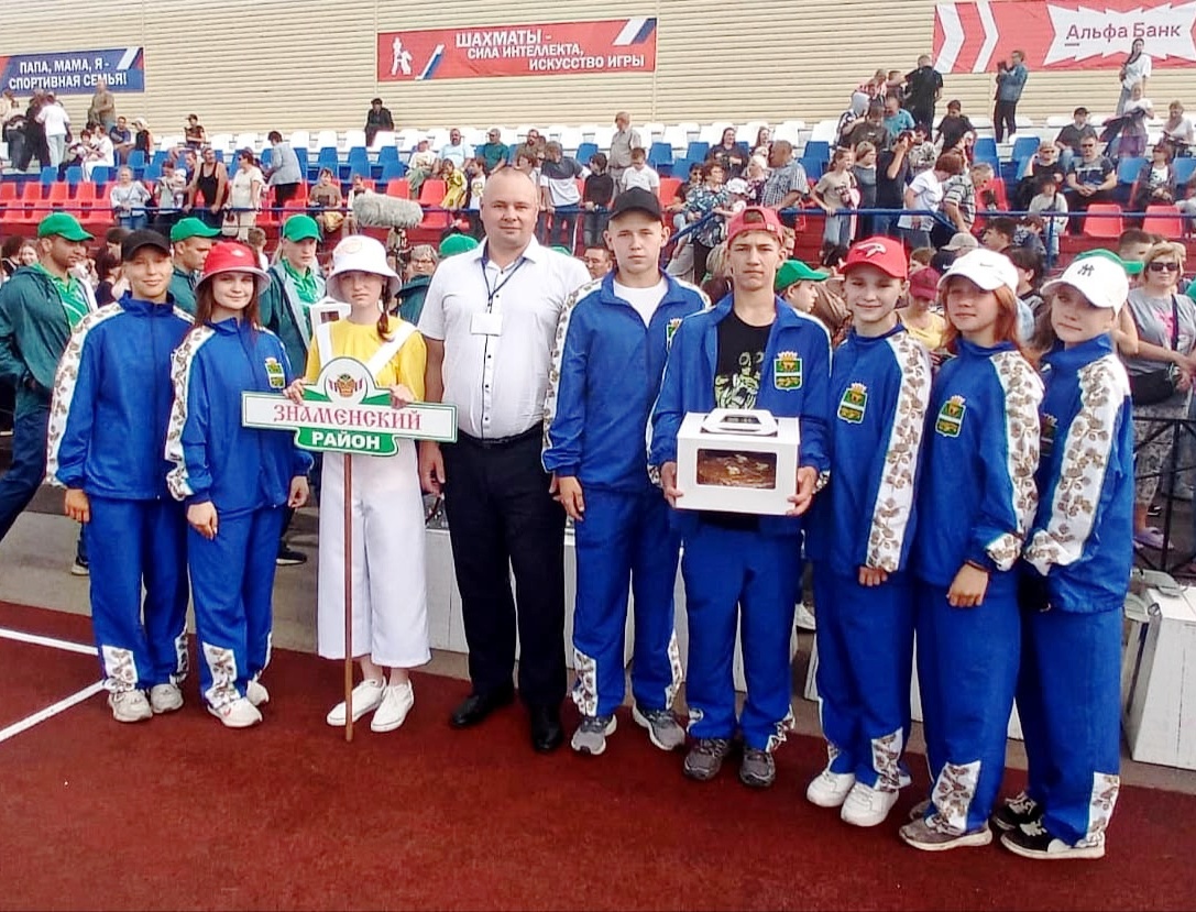 Знаменцы приняли участие в областном спортивно-культурном празднике &quot;Королева спорта - Исилькуль - 2025&quot;.