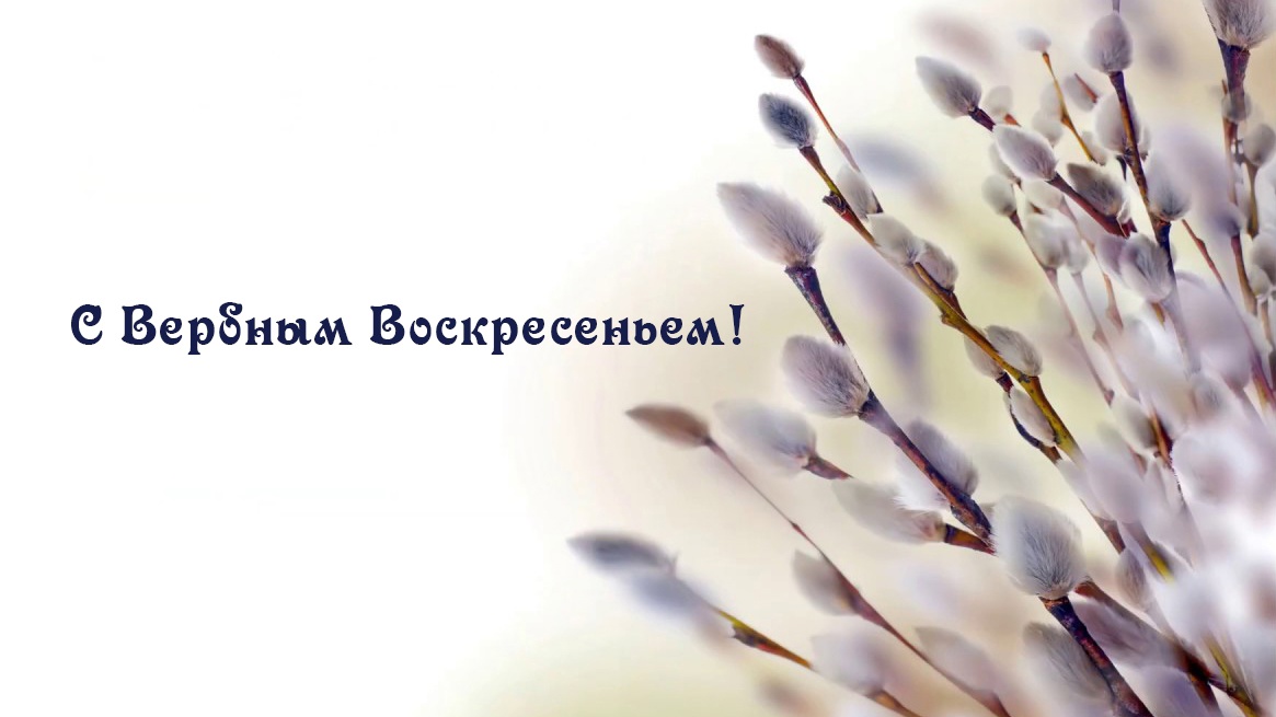 Поздравление с Вербным Воскресеньем.